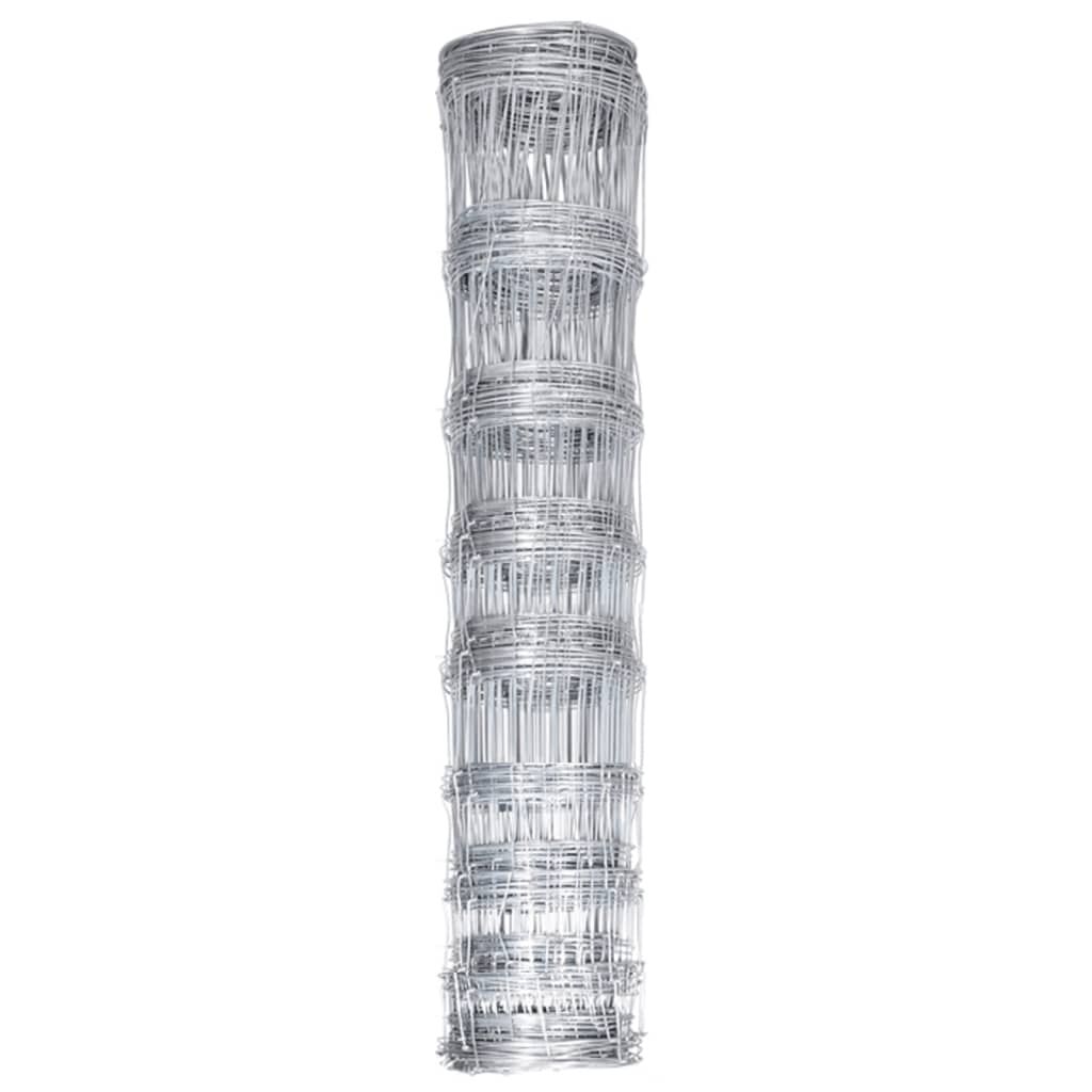 vidaXL Συρματόπλεγμα Περίφραξης Ασημί 50 x 1,2 μ. Γαλβανισμένο Ατσάλι