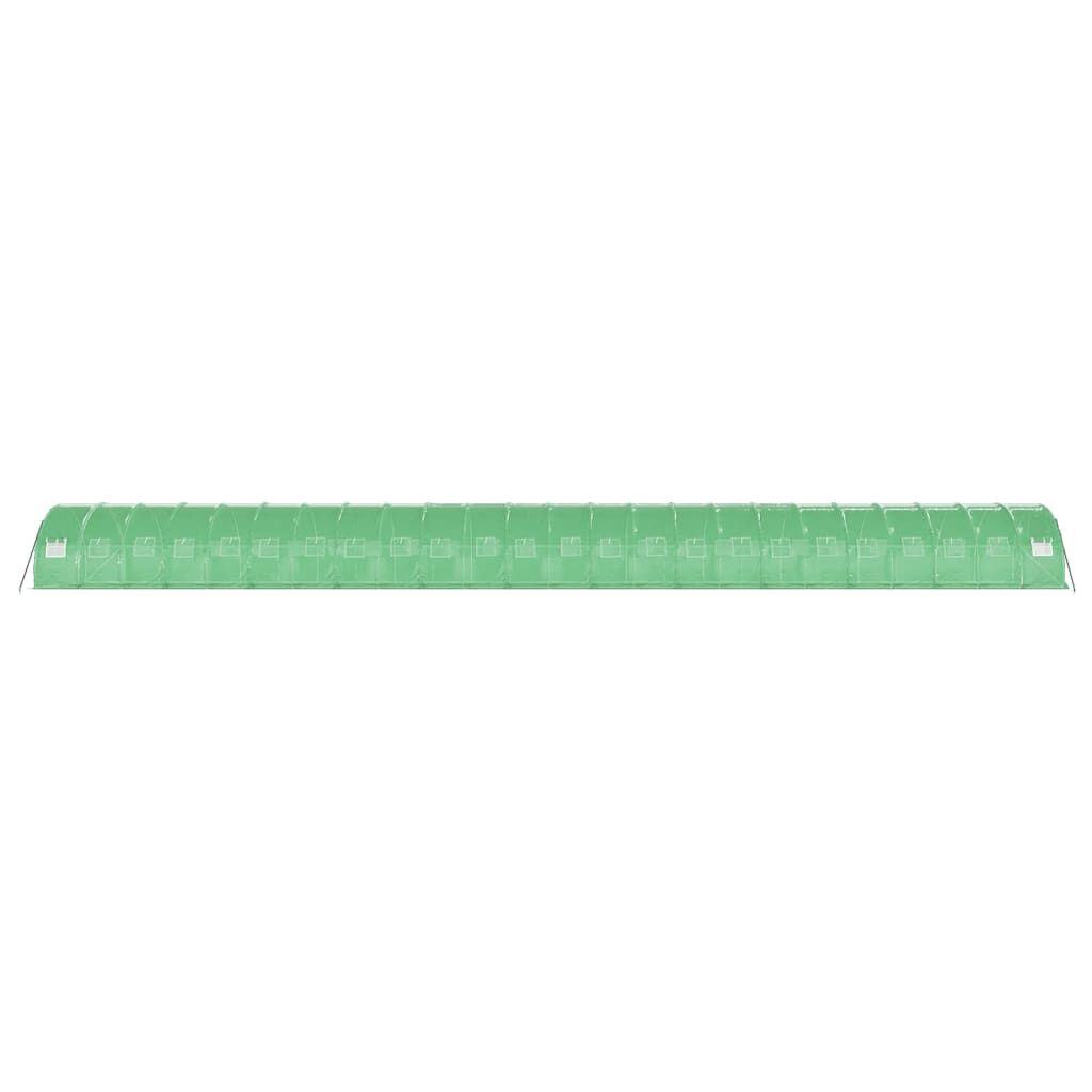 vidaXL Θερμοκήπιο Πράσινο 72 μ² 24 x 3 x 2 μ. με Ατσάλινο Πλαίσιο