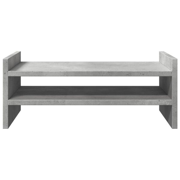 vidaXL Βάση Οθονών Γκρι του Σκυροδέματος 50x27x20 εκ. από Επεξ. Ξύλο