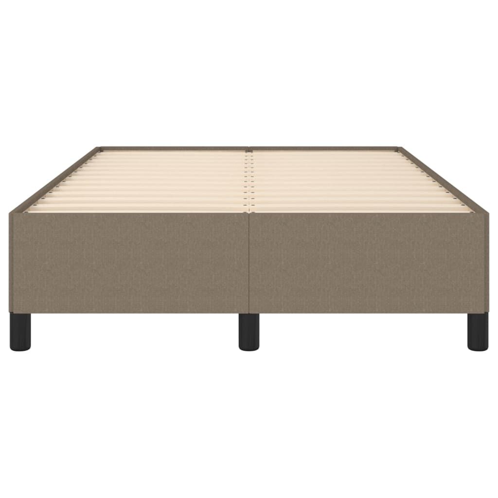 vidaXL Σκελετός Κρεβατιού Χωρίς Στρώμα Taupe 120x200 εκ. Υφασμάτινο