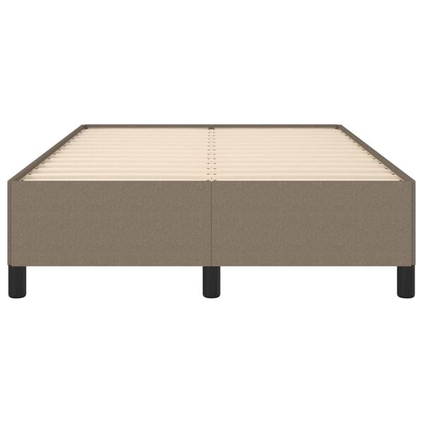 vidaXL Σκελετός Κρεβατιού Χωρίς Στρώμα Taupe 120x200 εκ. Υφασμάτινο