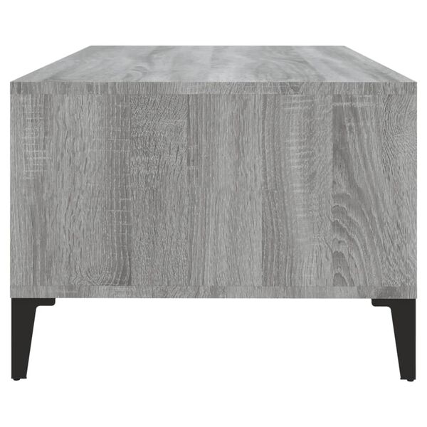 vidaXL Τραπεζάκι Σαλονιού Γκρι Sonoma 90x50x36,5εκ. Επεξεργασμένο Ξύλο