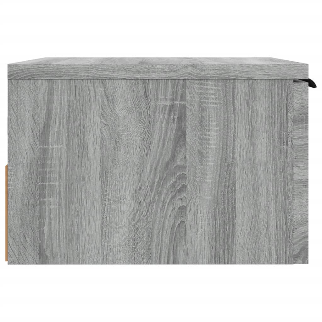 vidaXL Κομοδίνα Επιτοίχια 2 τεμ. Γκρι Sonoma 34x30x20 εκ.