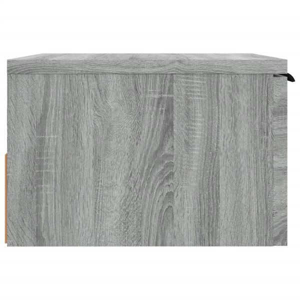 vidaXL Κομοδίνα Επιτοίχια 2 τεμ. Γκρι Sonoma 34x30x20 εκ.