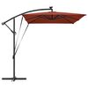 vidaXL Ομπρέλα Cantilever Banana Τερακότα 294 x 200 x 254 εκ.