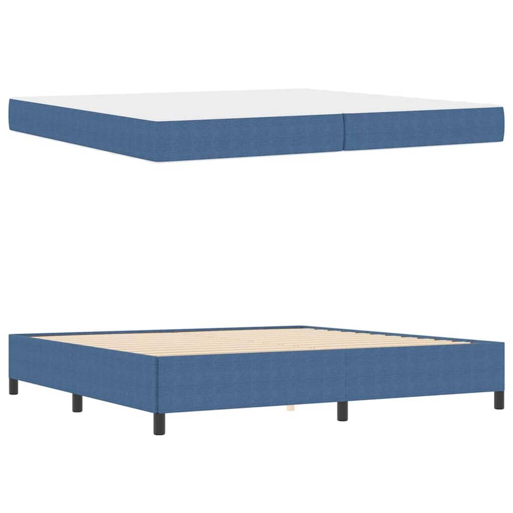 vidaXL Σκελετός Κρεβατιού Μπλε 200 x 200 cm Βελούδο