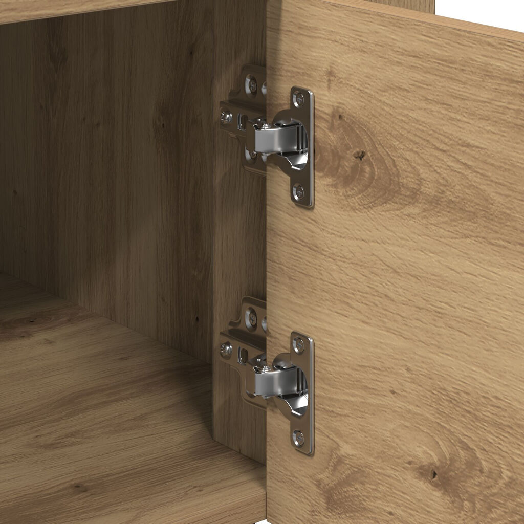 vidaXL Τροχήλατη Κουζίνα Artisan Oak 60x45x80 εκ Επεξεργασμένο Ξύλο