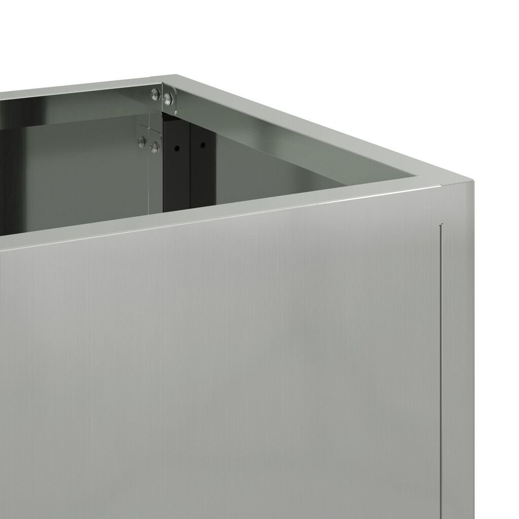 vidaXL Ανυψωμένος Κήπος 100x26x82 εκ Γαλβανισμένο Ατσάλι