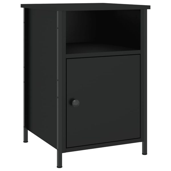 vidaXL Κομοδίνα 2 τεμ. Μαύρα 40 x 42 x 60 εκ. από Επεξεργασμένο Ξύλο