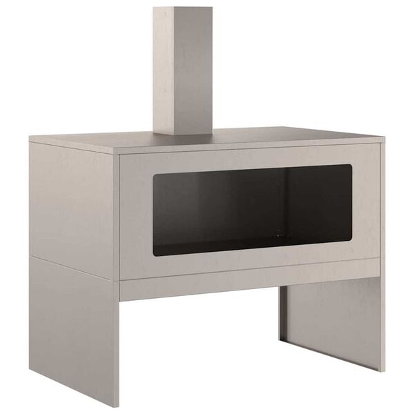 vidaXL Φωτιά Καφέ 80 x 50 x 96 εκ. Ατσάλι σκληρυθέν στον αέρα
