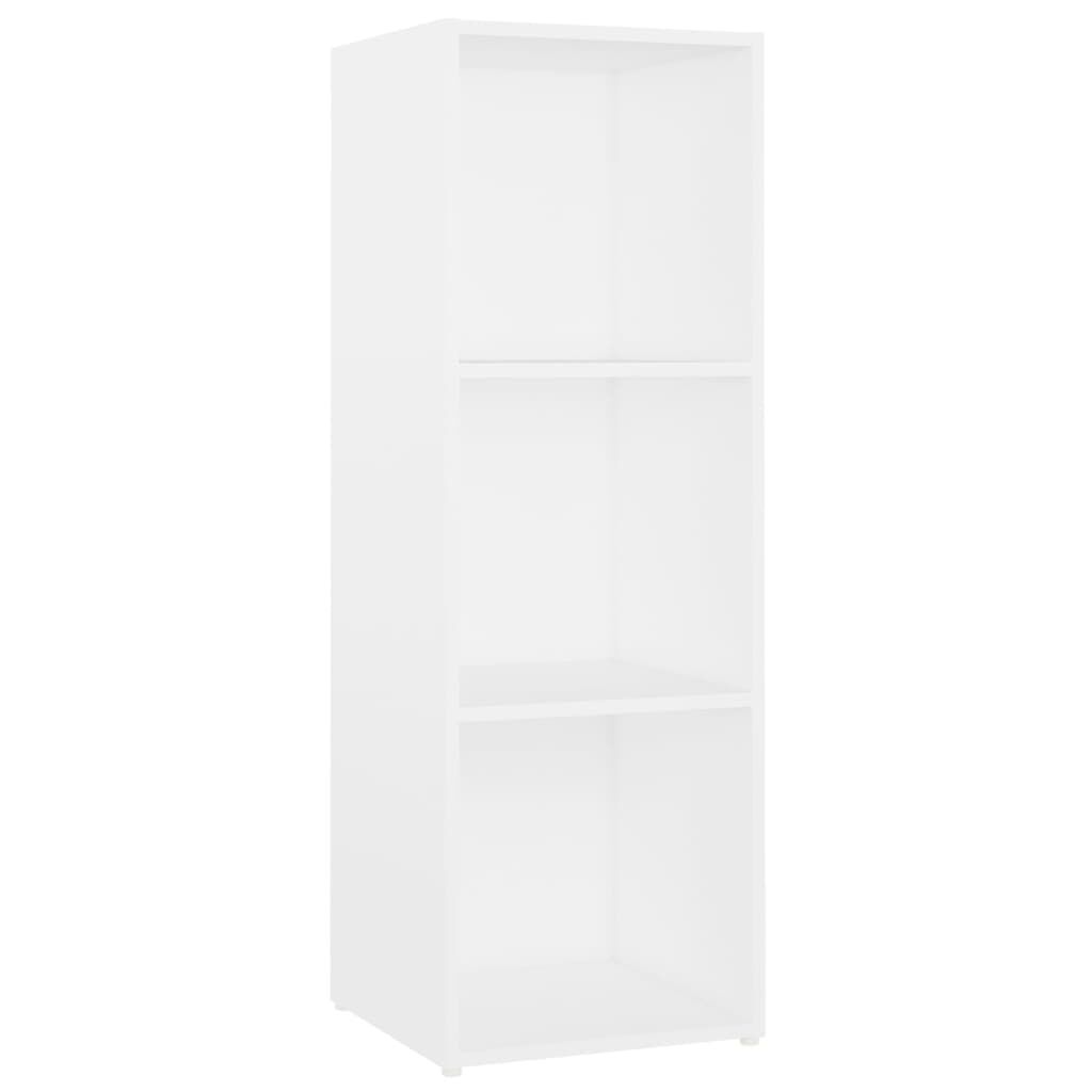 vidaXL Έπιπλα Τηλεόρασης 4 τεμ. Λευκά 107 x 35 x 37 εκ. Μοριοσανίδα