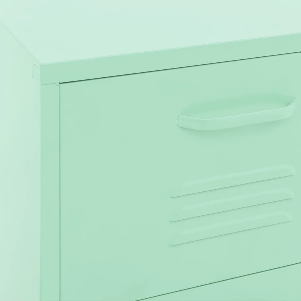 vidaXL Ντουλάπι Αποθήκευσης Xρώμα Mέντας 42,5x35x101,5 εκ. από Ατσάλι