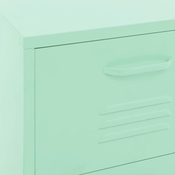 vidaXL Ντουλάπι Αποθήκευσης Xρώμα Mέντας 42,5x35x101,5 εκ. από Ατσάλι