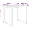vidaXL Τραπέζι Ξαπλώστρας Καφέ 50.5 x 50.5 x 46 εκ.