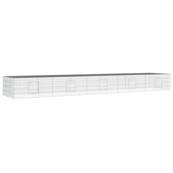 vidaXL Κλουβί Κουνελιών 5 Πάνελ 541x109x54 εκ. από Γαλβανισμένο Σίδερο