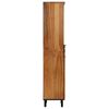 vidaXL Ντουλάπι Μπάνιου Καφέ 38 x 33 x 160 εκ. Μασίφ ξύλο ακακίας