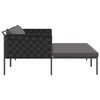 vidaXL Ήλιο-κρεβάτι με μαξιλάρι Ανθρακί 115 x 153 x 69.5 εκ. Ατσάλι