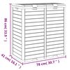 vidaXL Εξωτερικός Κάδος Απορριμμάτων Μαύρος 78x41x86 εκ Πολυπροπυλένιο