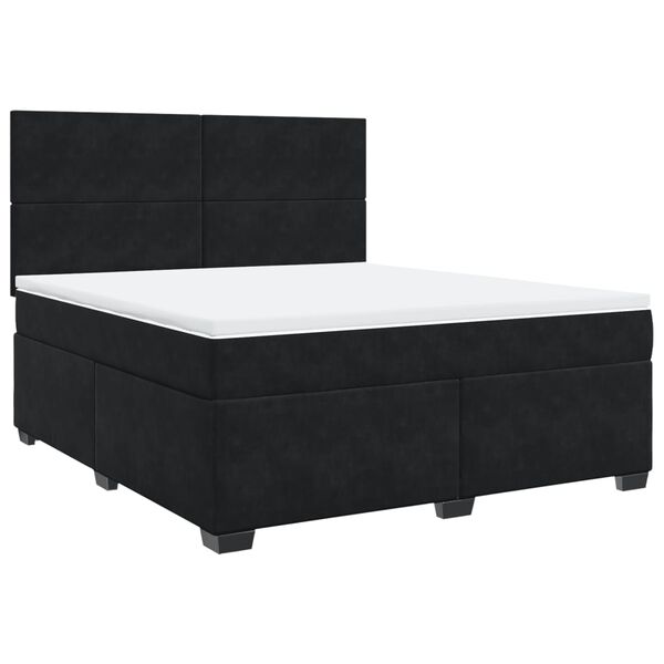 vidaXL &Kappa;&rho;&epsilon;&beta;ά&tau;&iota; Boxspring &mu;&epsilon; &Sigma;&tau;&rho;ώ&mu;&alpha; &Mu;&alpha;ύ&rho;&omicron; 180x200 &epsilon;&kappa;. &Beta;&epsilon;&lambda;&omicron;ύ&delta;&iota;&nu;&omicron;