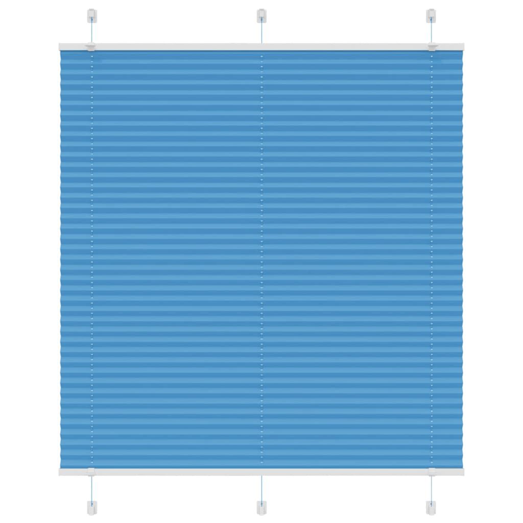 vidaXL Πλισέ περσίδα Μπλε 120x150 cm Πλάτος υφάσματος 119,4 cm