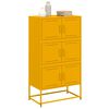vidaXL Ντουλάπι Μουσταρδί 68,5x38,5x123,5 εκ. από Ατσάλι