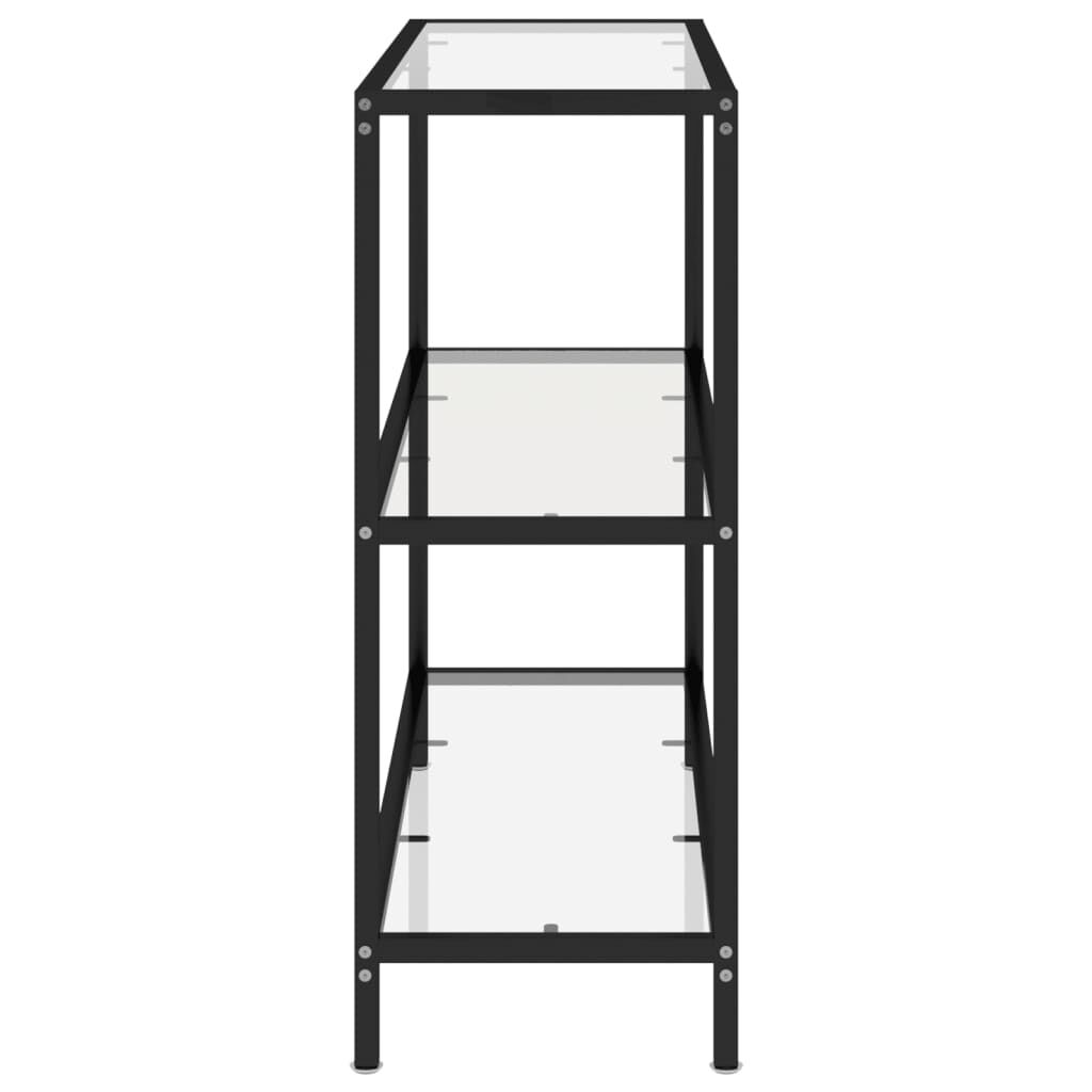 vidaXL Ράφι Διαφανές 100 x 36 x 90 εκ. από Ψημένο Γυαλί