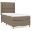 vidaXL &Kappa;&rho;&epsilon;&beta;ά&tau;&iota; Boxspring &mu;&epsilon; &Sigma;&tau;&rho;ώ&mu;&alpha; Taupe 90x190 &epsilon;&kappa;.&Upsilon;&phi;&alpha;&sigma;&mu;ά&tau;&iota;&nu;&omicron;