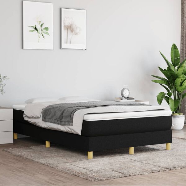 vidaXL &Kappa;&rho;&epsilon;&beta;ά&tau;&iota; Boxspring &mu;&epsilon; &Sigma;&tau;&rho;ώ&mu;&alpha; &Mu;&alpha;ύ&rho;&omicron; 120x190 &epsilon;&kappa;. &Upsilon;&phi;&alpha;&sigma;&mu;ά&tau;&iota;&nu;&omicron;