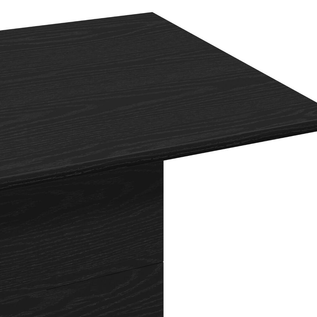 vidaXL Τραπεζάκι σαλονιού Μαύρη δρυς 55.5 x 55.5 x 40 cm