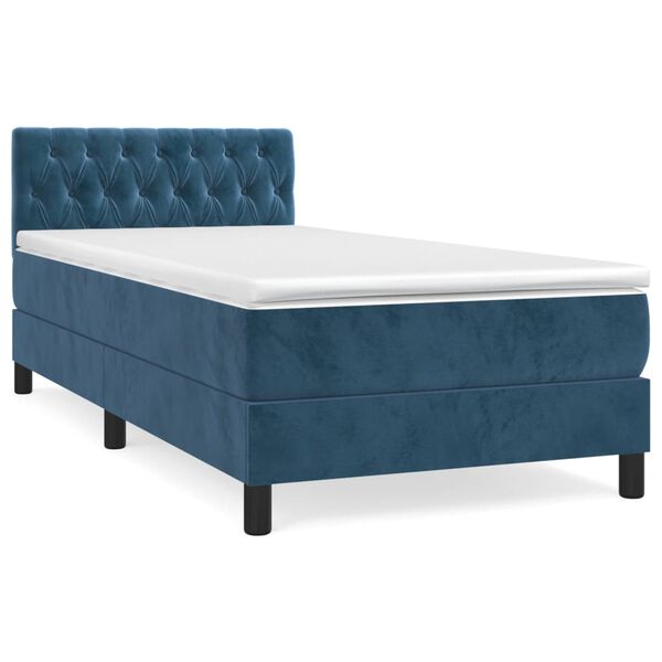 vidaXL &Kappa;&rho;&epsilon;&beta;ά&tau;&iota; Boxspring &mu;&epsilon; &Sigma;&tau;&rho;ώ&mu;&alpha; &Sigma;&kappa;&omicron;ύ&rho;&omicron; &Mu;&pi;&lambda;&epsilon; 90x200 &epsilon;&kappa;. &Beta;&epsilon;&lambda;&omicron;ύ&delta;&iota;&nu;&omicron;