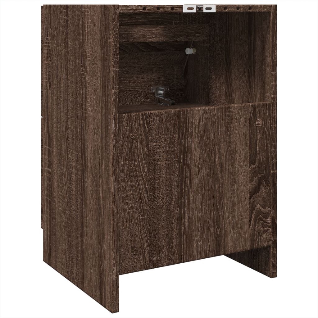 vidaXL Ντουλάπι Νιπτήρα Καφέ Δρυς 40x37x59 εκ. Επεξεργασμένο Ξύλο