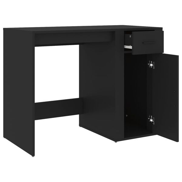 vidaXL Γραφείο Μαύρο 100x49x75 εκ. από Επεξεργασμένο Ξύλο