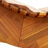 vidaXL Ξαπλώστρα 2 pcs Καφέ 60 x 154 x 74εκ Μασίφ ξύλο ακακίας