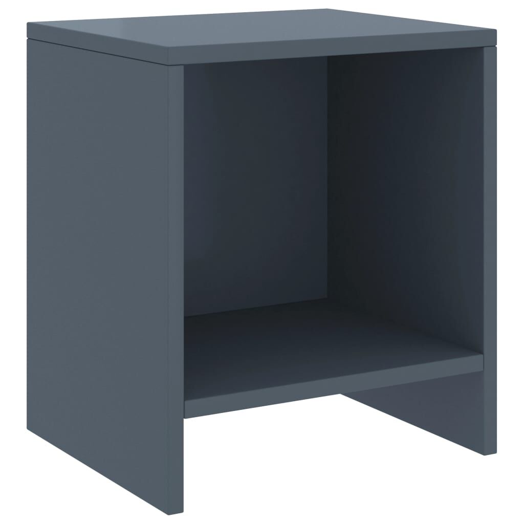 vidaXL Κομοδίνο Ανοιχτό Γκρι 35 x 30 x 40 εκ. από Μασίφ Ξύλο Πεύκου