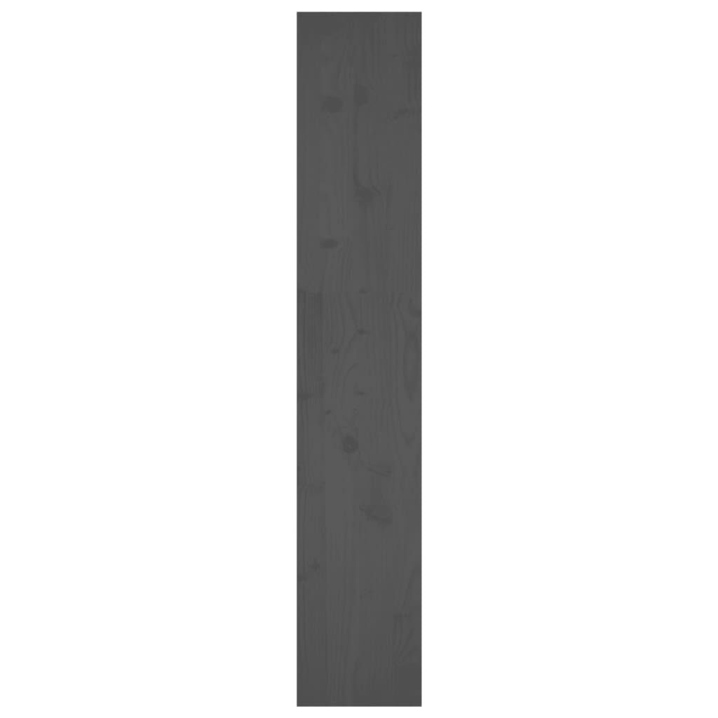 vidaXL Βιβλιοθήκη/Διαχωριστικό Χώρου Γκρι 80x30x167,4 εκ. Μασίφ Πεύκο