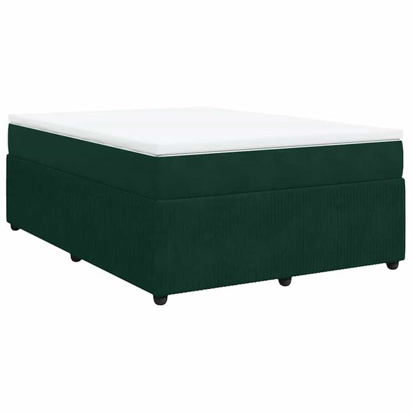 vidaXL &Kappa;&rho;&epsilon;&beta;ά&tau;&iota; Boxspring &mu;&epsilon; &Sigma;&tau;&rho;ώ&mu;&alpha; &Sigma;&kappa;&omicron;ύ&rho;&omicron; &Pi;&rho;ά&sigma;&iota;&nu;&omicron; 140x190&epsilon;&kappa;. &Beta;&epsilon;&lambda;&omicron;ύ&delta;&iota;&nu;&omicron;