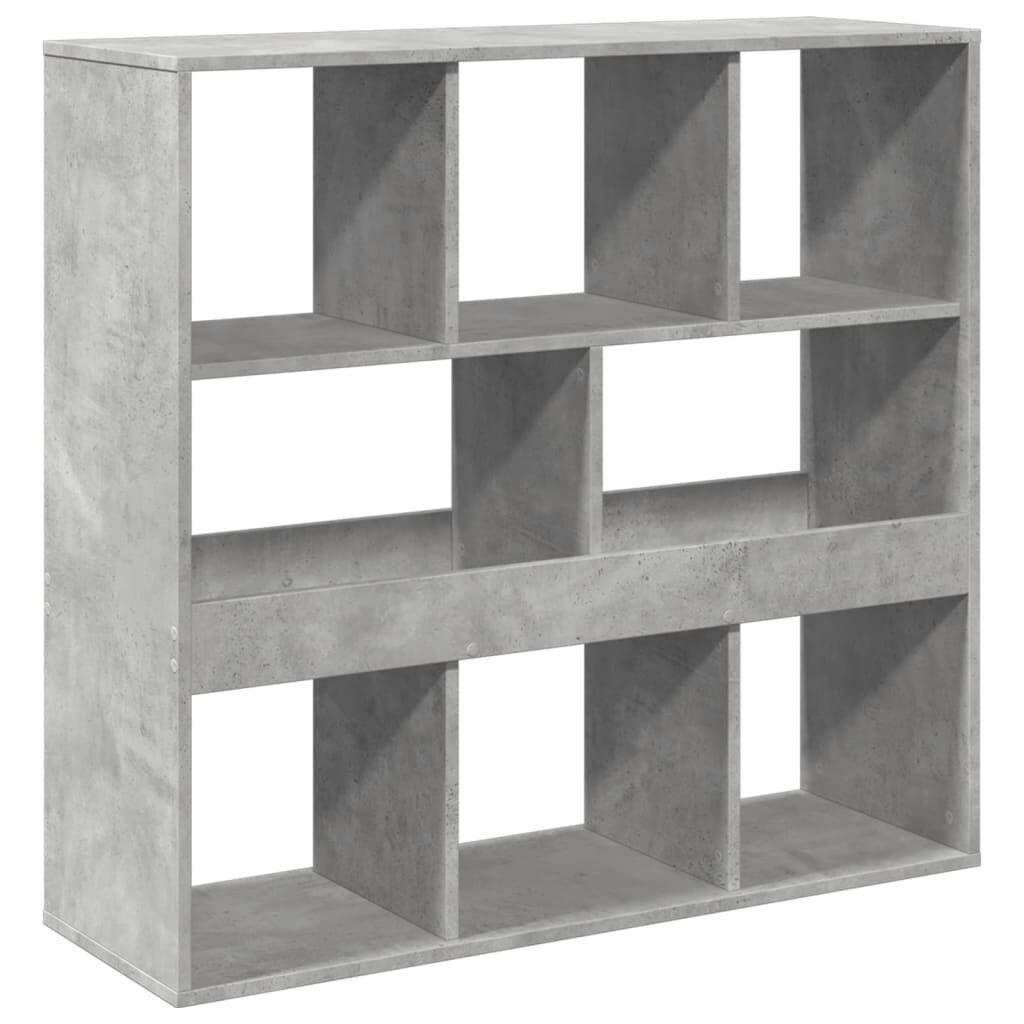 vidaXL Βιβλιοθήκη/Διαχωριστικό Χώρου Γκρι 100x33x94,5 εκ. Επεξ. Ξύλο