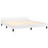 vidaXL Σκελετός Κρεβατιού με Κεφαλάρι Χωρίς Στρώμα Λευκό 160x200 εκ.