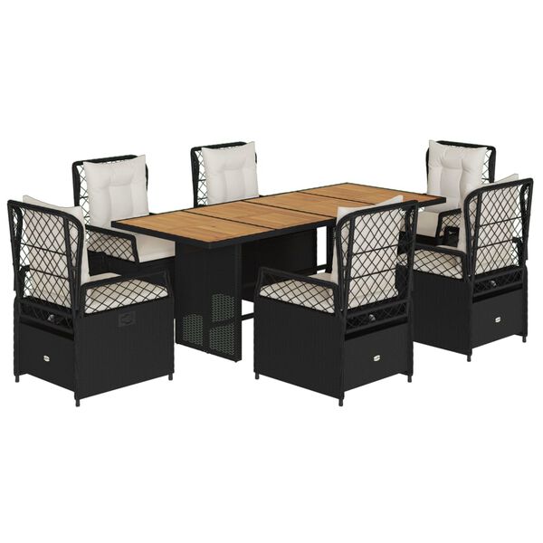 vidaXL &Sigma;&epsilon;&tau; &Tau;&rho;&alpha;&pi;&epsilon;&zeta;&alpha;&rho;ί&alpha;&sigmaf; &Kappa;ή&pi;&omicron;&upsilon; 7 &Tau;&epsilon;&mu;. &Mu;&alpha;ύ&rho;&omicron; &Sigma;&upsilon;&nu;&theta;&epsilon;&tau;&iota;&kappa;ό &Rho;&alpha;&tau;ά&nu; &mu;&epsilon; &Mu;&alpha;&xi;&iota;&lambda;ά&rho;&iota;&alpha;