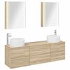 vidaXL &Sigma;&epsilon;&tau; &Epsilon;&pi;ί&pi;&lambda;&omega;&nu; &Mu;&pi;ά&nu;&iota;&omicron;&upsilon; 5 pcs Sonoma &Delta;&rho;&upsilon;&sigmaf;