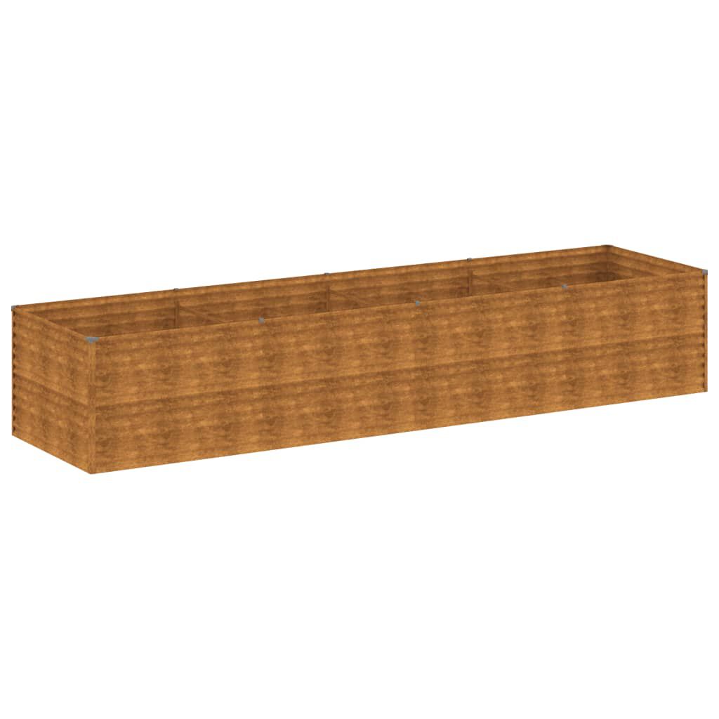 vidaXL Ζαρντινιέρα 386 x 100 x 69 εκ. από Ατσάλι Σκληρυθέν στον Αέρα