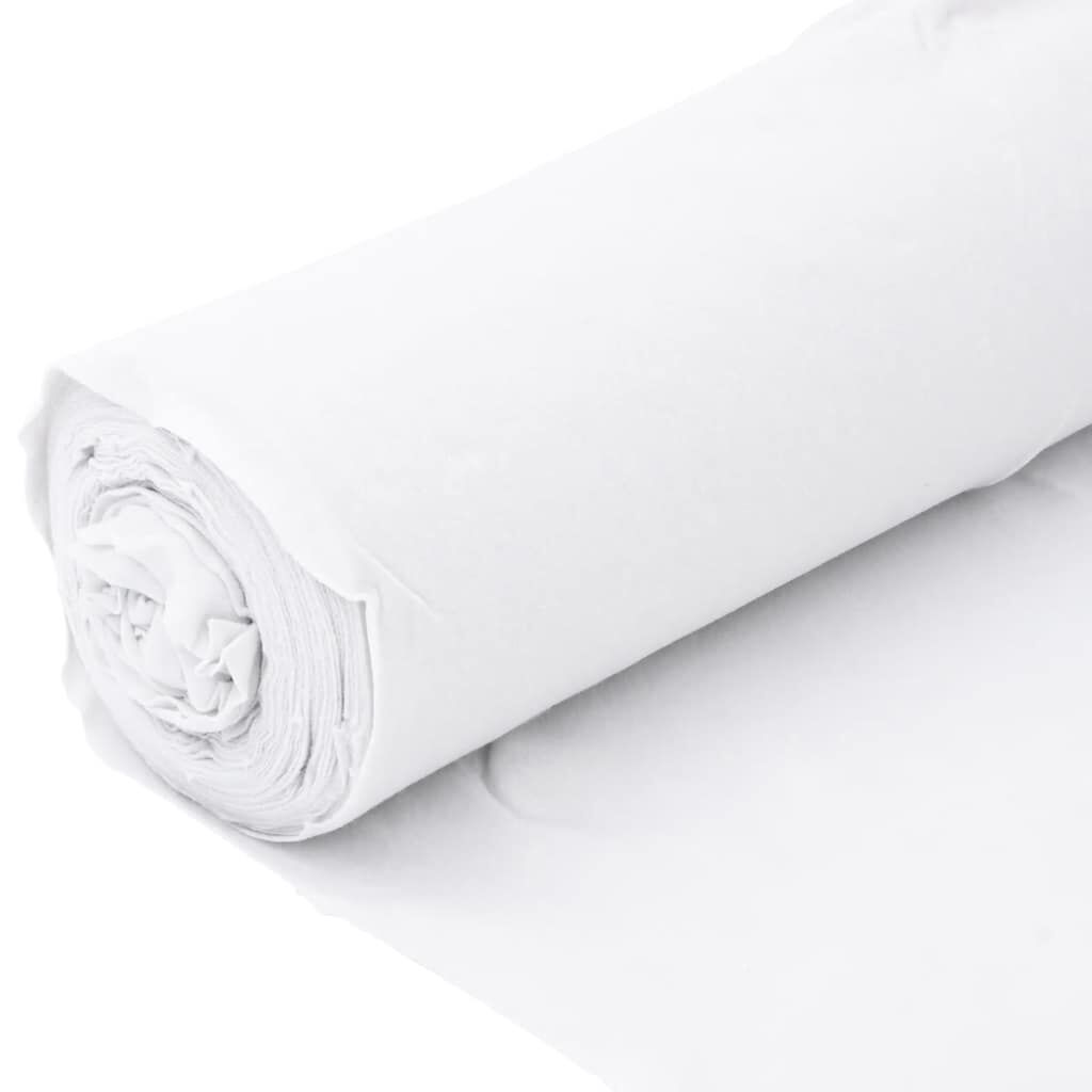 vidaXL Μεμβράνη με Γεωύφασμα Λευκή 1 x 10 μ. Πολυεστερικές Ίνες