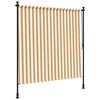 vidaXL Στόρι Ρόλερ Εξ. Χώρου Πορτοκαλί/Λευκό 150x270 εκ. Ύφασμα/Ατσάλι