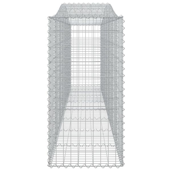 vidaXL Συρματοκιβώτια Τοξωτά 9 τεμ. 400x50x100/120 εκ. Γαλβαν. Ατσάλι