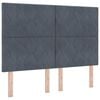 vidaXL LED &Kappa;&rho;&epsilon;&beta;ά&tau;&iota; &mu;&epsilon; &beta;ά&theta;&rho;&omicron; &Sigma;&kappa;&omicron;ύ&rho;&omicron; &Gamma;&kappa;&rho;&iota; 140 x 200 cm &Beta;&epsilon;&lambda;&omicron;ύ&delta;&omicron;