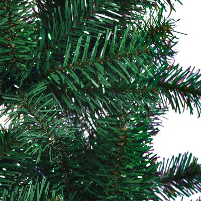 vidaXL Χριστουγεννιάτικο Δέντρο Τεχνητό Ιριδ. Άκρες Πράσινο 180 εκ PVC