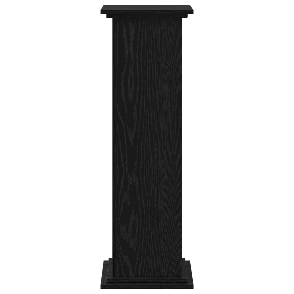 vidaXL Βάση Φυτών Μαύρο Δρυ 33x33x100 εκ.
