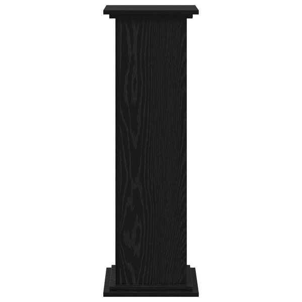vidaXL Σταντ Φυτών Μαύρη Δρυς 33x33x100 εκ, Φτιαγμένο από Ξύλο