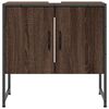 vidaXL Ντουλάπι Νιπτήρα Μπάνιου Καφέ Δρυς 60x33x60 εκ. Επεξ. Ξύλο