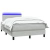 vidaXL &Kappa;&rho;&epsilon;&beta;ά&tau;&iota; Boxspring &mu;&epsilon; &Sigma;&tau;&rho;ώ&mu;&alpha; & LED &Alpha;&nu;&omicron;&iota;&chi;&tau;ό &Gamma;&kappa;&rho;&iota; 120x220 &epsilon;&kappa;. &Beta;&epsilon;&lambda;&omicron;ύ&delta;&iota;&nu;&omicron;